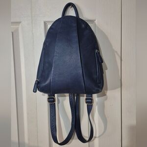 Osgoode Marley Navy Blue Teardrop Backpack Genuine Cowhide Leather Model 5017
